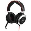 Jabra Evolve 80 MS Wired Stereo Over-Ear Headset - Microsoft Optimised Headphones With Active Noise Cancellation - USB and 3.5 mm Jack Connections - Black