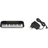 Casio SA-51 Mini Tastiera con 32 Mini Tasti & AD-E95100LG AC Adaptor, Trasformatore Alimentatore per Tastiera Digitale, Nero