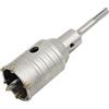 Meccion Fresa a Tazza per Muro Cemento con Adattatore SDS Plus 110mm, Punte di Tungsteno Sega a Foro Cavo per Mattoni, Calcestruzzo, Muro di Pietra di Cemento (50mm+110mm SDS Plus Adattatore)