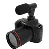 Fockety Videocamera 4K, Videocamera per Vlogging da 64 MP con Zoom 16X per YouTube, Fotocamera Digitale WiFi con Display a Colori IPS da 3 Pollici, Microfono Esterno, Luce di