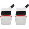 Oxo Good Grip 1334280MLNYK INOXO.1334280ML, Set con scopa verticale, Inoxidable, Bianco (Confezione da 2)