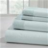Modern Threads Includes Flat, Fitted Sheet with Deep Pockets, & Pillowcases Set di 4 Pezzi di Lenzuola in Microfibra con Pizzo all'Uncinetto, Nebbia Marina, Super King, California King