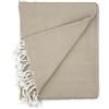 Cardenal Textil - Peñíscola Foulard multiuso, plaid da letto, coperta da letto, copridivano - Beige - 130 x 180 cm