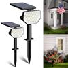 Lepro Faretti Solari da Esterno, Luci Solari Esterno Giardino Bianco Freddo 6500K e IP65 Impermeabile, 43 LED Lampade Solari da Giardino Potenti per Cortile, Patio, Vialetto, Alberi, 2 Pezzi