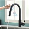 TIMACO Touch On Sensor - Rubinetto da cucina con doccetta estraibile, girevole a 360°, per cucina, miscelatore monocomando per lavello da cucina