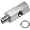 JNNJ Adattatore Sensore Pressione Olio, Adattatore a T Raccordo Adattatore di Alimentazione Olio, 1/8 in NPT Femmina M10 Tee Adattatore Turbo, per Adattatore NPT-, Indicatore di Linea