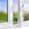NewBinn Limitatore di finestra regolabile per UPVC, 2PCS Lucchetto per Frigorifero Bambini Autoadesivo, Chiudi Cassetti Bambini Con Password, Blocca Cassetti Per Bambini Per Frigorifero Finestra
