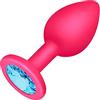 DUKESTON Mini Plug Anale Rosa Anal Plug Diamante Anale Plug Donna Silicon Butt Plug Anal Small Butt Plug Soft Anal But Plug Dilatatore Ano Uomo (Silicone con Diamant Anale Blu)