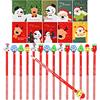 Outus 15 Matite Con Gomme Da Cancellare E 10 Mini Taccuini Notebook Natalizi Taccuino Con Motivo Di Alce Babbo Natale Pupazzo Neve Per Natale Premi Di Gioco Bomboniere Ricompense