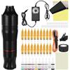 BAMTTOO Complete Rotary Tattoo Machine Gun Kit with 20pcs Cartridges Needles Tattoo Ink Set Regulator Power Supply Tattoo Pen Kits