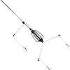 AERZETIX - C68918 - Alimentatore feeder esca da pesca 40 g a forma di ellisse con 3 ami - lanciatore di esche - lunghezza 65mm - per pesca di fondo carpa molla gabbia canna da pesca