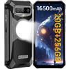 FOSSIBOT F102 Rugged Smartphone - 16500mAh, 20(12+8)GB + 256GB/2TB, Telefono Robusto Android 13, 6.58FHD+ Cellulare, 108MP+20MP Notturna Camera, IP68/IP69K Impermeabile NFC/GPS/Dual SIM/Face ID/OTG