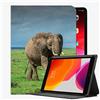 YENDOSTEEN Custodia per iPad Air 2 9.7 Custodia per custodia, Animali Elephant Lazy Style7 Case Slim Shell Cover per iPad Air2 9.7 pollici