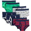 Simple Joys by Carter's Little Kid - Biancheria intima da bambino, confezione da 8 ,Navy/Red/Trucks/Green ,2 / 3