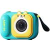 niso 2MP 1080P Cartoon Cute Interesse Sviluppo Videocamera per Bambini Regalo di Compleanno Videocamera Digitale(A)