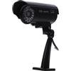Gatuida 2 Pezzi Telecamera Cctv Finta Altamente Realistica Imitazione Telecamera Finta Per Sicurezza Esterna Pannello Solare O Batterie Nero