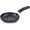 Scoville NEVERSTICK - Mini padella antiaderente per un uovo, 12 cm, perfetta per uova fritte e pancake singolari, adatta a tutti i piani cottura esclusa induzione, senza PFOA, alluminio, colore nero
