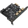 KAKAKE Scheda madre PCIE, scheda di espansione PCIE 1X ad alta velocità da 5 Gbps a USB per PC