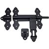 KeyMet Chiavistello per porta, 200/12, nero verniciato a polvere