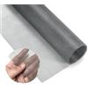 Generisch OVISEEN Zanzariera per Finestra 120 x 250CM Rete Zanzariera è Realizzata in Fibra di Vetro Telo Ricambio, Anti Insetti, Antizanzare per Soggiorno, Porte e Finestre Della Cucina(Grigio)