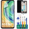 SRJTEK Schermo TFT per Samsung Galaxy A52 5G di ricambio per Galaxy A52 5G LCD per Samsung a52 5g digitalizzatore per SM-A526B SM-A526U Display Touch Screen Assembly Parte di riparazione con telaio (senza