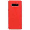 cuzz Custodia Samsung Galaxy Note 8+(Film di Vetro temperato)Silicone TPU Cover Morbida Protettiva Custodia Ultra Sottile Leggero Cover-Rosso