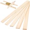 BENECREAT 10 pz Fogli di Legno Strumenti di Ceramica, Guida per Bastoncini di Fango Rettangolare di 5 Dimensione per Lo Spessore Dell'Argilla Polimerica in Ceramica,Halloween Christmas