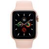 Apple Watch Series 5 (2019) | 40 mm | Alluminio | GPS + Cellular | oro | Cinturino Sport rosa