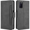 HualuBro Cover per OPPO A72, Flip Cover Portafoglio in PU Pelle a Libro Magnetica Antiurto TPU Case Custodia per OPPO A72 / OPPO A52 / OPPO A92 Cover - Nero