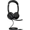 Jabra Evolve2 50 Cuffie Stereo cablate con Jabra Air Comfort, USB-A, Ottimizzato per Microsoft Teams, Stereo, Evolve2 50