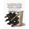 Colderove Cantinetta portabottiglie in legno da 12