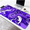 ZANHOG Tappetino Mouse Gaming Blu Viola Bianco Grande Tappetino per Mouse XXL Oversize Desk Mat Tappetino Mouse Pro Desk Pad per Aumentare La Precisione per Gioco PC Laptop - 700x400x2mm