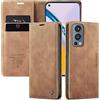 XINYUNEW Cover per OnePlus Nord 3 6.72 Pelle Premium Wallet Libro Flip Case Portafoglio Magnetica Protezione Custodia per OnePlus Nord 3 6.72 -Marrone