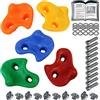 ALPIDEX Prese Arrampicata Appigli Bambini Parete Esterno Interno 5 pezzi | Set, Kit, Montessori, Psicomotricità, Palestra, Giardino, dai 3 anni, fino a 200 kg, viti incluse, plastica, multicolore
