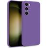 MyGadget Cover per Samsung Galaxy S23 - Custodia in Silicone Morbido a Doppio Strato - Case con Protezione Fotocamera & Fodera Interna Antigraffio - Lilla