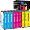 Hookink 603XL Cartucce Compatibili per Epson 603 XL Colori per Expression Home XP-2100 XP-2105 XP-2150 XP-2155 XP-3100 XP-3150 XP-4150 Workforce WF-2810 WF-2830 WF-2850 (3 Ciano, 3 Magenta, 3 Giallo)
