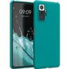 kwmobile Custodia Compatibile con Xiaomi Redmi Note 10 Pro Cover - Back Case per Smartphone in Silicone TPU - Protezione Gommata - petrolio matt