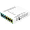 MikroTik Hex Poe with 800MHz CPU Hex Poe, IEEE 802.3at, RB960PGS (Hex Poe, IEEE 802.3at, 10,100,1000 Mbit/s, 800 MHz, 16 MB, 128 MB, White)