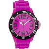 Oozoo C5844 - Orologio da polso da donna, cinturino in silicone colore fucsia