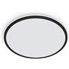 Philips LED Plafoniera Ozziet, Piccola, Due Zone Luminose, Tre Impostazioni, 4000K, 18W, Nero