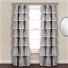 Lush Decor Tenda a pannello con volant in pizzo, 213,4 x 132,1 cm, grigio