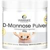 WARNKE VITALSTOFFE D-Mannosio in polvere 200g con vitamina B2 riboflavina di nostra produzione - senza additivi - altamente dosato e vegano | Warnke Vitalstoffe - Qualità da farmacia tedesca