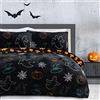 Sleepdown Set di biancheria da letto con copripiumino reversibile in pile di flanella con federa, caldo, morbido, facile da pulire, per letto singolo (135 x 200 cm), 5056557512508