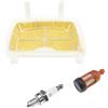 Create idea Set di 3 filtri Aria Candela Kit 11391201602 Compatibile con Stihl MS171 MS181 MS211 Motosega Olio Filtro Carburante Parti Motosega Accessori