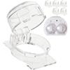Your Day Mate Blocco di sicurezza per bambini delle manopole dei fornelli, set per 6 manopole, per manopole con Ø massimo 51 x 45 mm e distanza minima tra le manopole di 63 mm, protezione per bambini dei fornelli