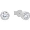 Joop! Orecchini da Donna in Argento 925, con zirconi sintetici, 0,6 cm, Argento, Fornito in confezione regalo