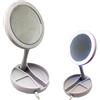 Rebeca Shop Specchio Trucco Flessibile con LED Circolare Fold Away con Rotazione 180° 1031