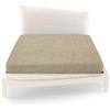 Bossi Lenzuolo col. 6096 Beige Melange Tinta Unita con Angoli Matrimoniale