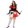 Funidelia | Costume da regina di cuori da per donna Queen of Hearts, Alice nel Paese delle Meraviglie - Costume per Adulto e accessori per Feste, Carnevale e Halloween - Taglia L - Rosso