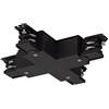 SLV raccordo a X per binario trifase S-TRACK/nero